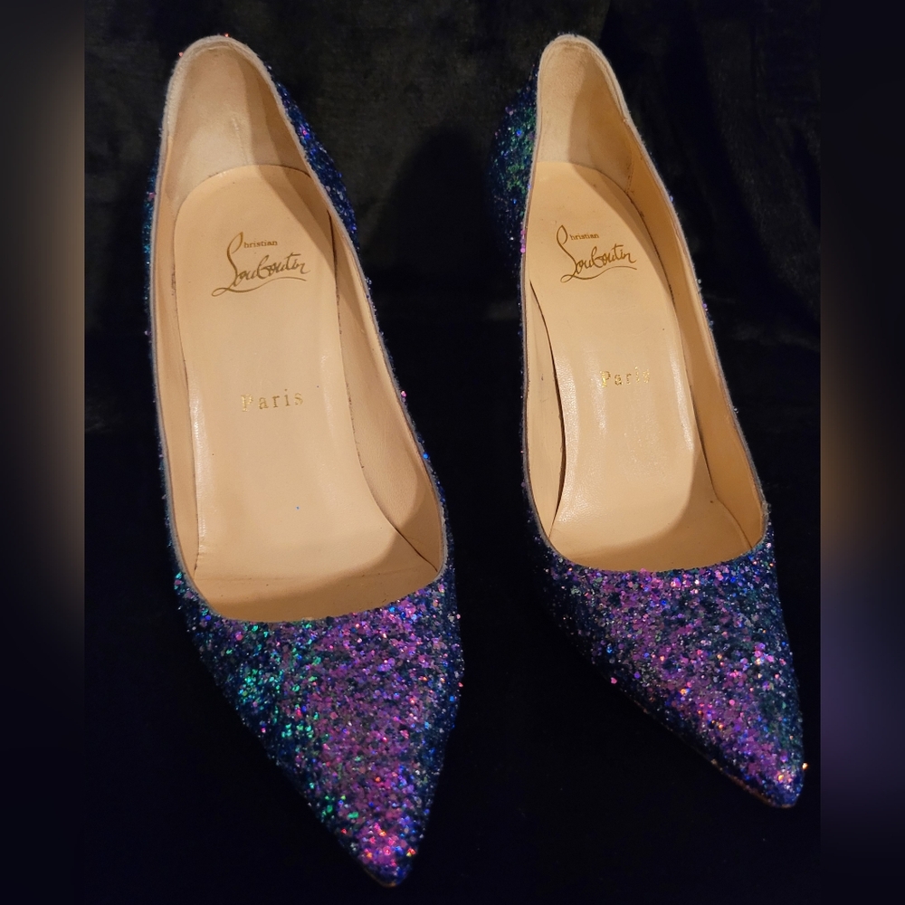 Christian Louboutin Kate Glitter 37.5